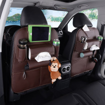 Car seat storage bag Leather multi-function chair back storage bag Car hanging bag Car storage bag Car supplies