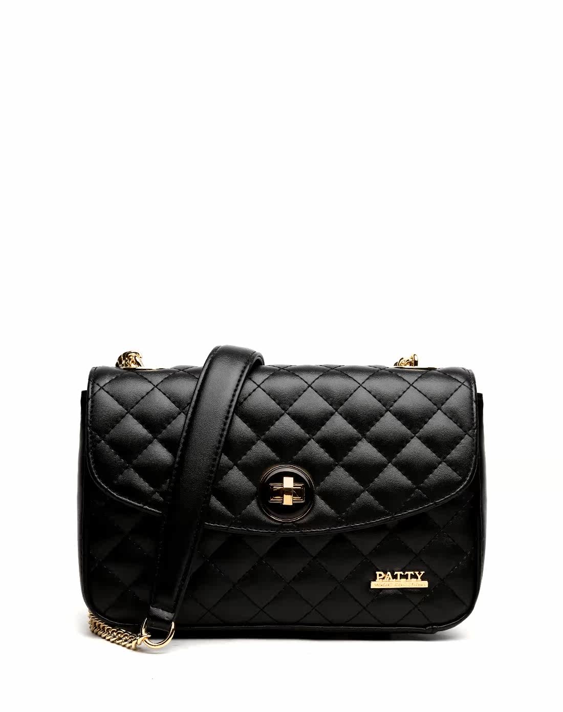 patty/芭迪品牌新款小香风包包女包菱形菱格迷你单肩斜挎包_7折现价2