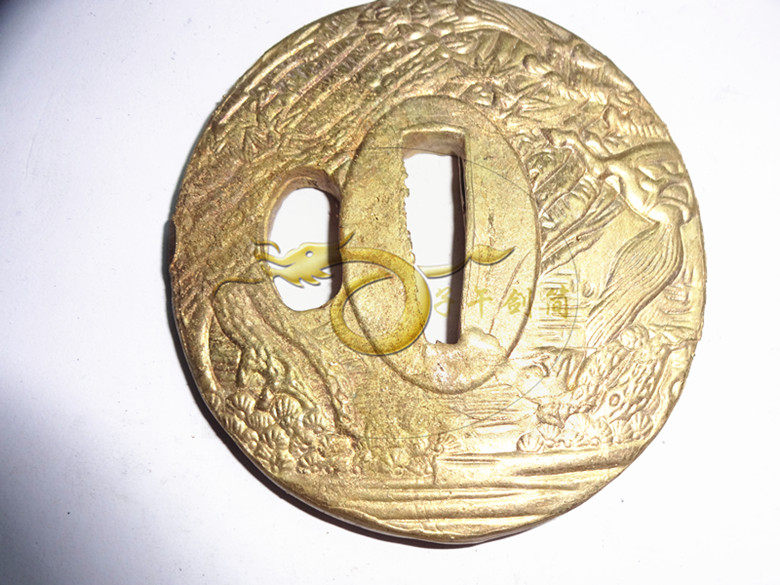 龙泉宝剑/精品铜刀镡/装具配件未开刃