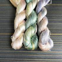 Dust Fly Hand dyed silk thread section Dyeing Gradient Silk Thread Diy Su Embroidered Wire Entangled Silk Thread