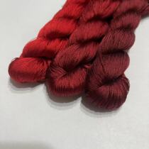 Heavy pound pure color tightly twisted big red middle red dark red spot