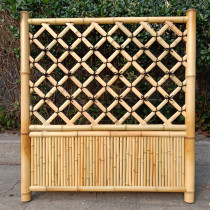 Export standard full bamboo fence fence Garden curved decorative fence partition Gardening light-colored landscape fence anti-corrosion