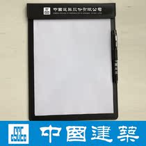 In the construction of A4 business leather multi-function folder office splint office with custom logo office meeting mat information