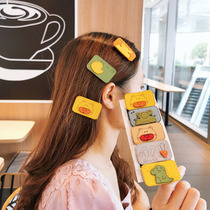 Korean cute girl small animal Velcro Net red hair accessories Liu Haitong simple sweet broken hair stickers sticky head accessories