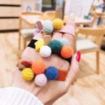 South Korea East Gate with sweet ball tie hair rubber band wide edge high elastic head rope Hairband leather case