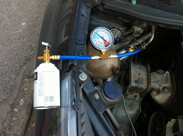 车仆r134a雪种冷媒制冷剂汽车空调加注管加氟管工具两剂一管