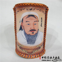 Inner Mongolia Crafts Leather Pen Holder Handsewn Home Furnishing Gifts Gift Ideas Gift Ideas Gift Ideas