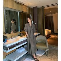 ADA MISS 2 24 spring new products|French lazy N kinds of wear pile collar lace-up high-quality shirt skirt women