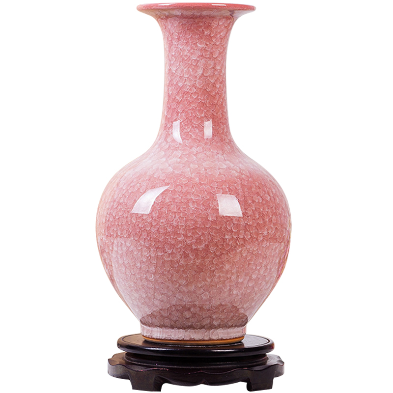 Jingdezhen ceramics borneol archaize up crack glaze vase modern household to decorate the living room TV ark, furnishing articles