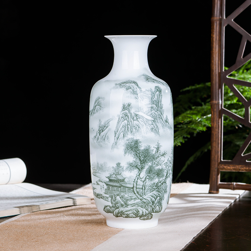 Jingdezhen ceramics high white porcelain of famille rose porcelain vase MAO home sitting room place wine decorations arts and crafts