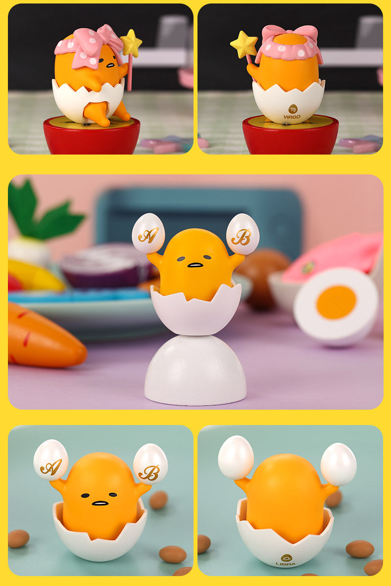 popmart 泡泡玛特专柜 蛋黄哥星座系列 懒蛋蛋 盲盒公仔 摆件公仔