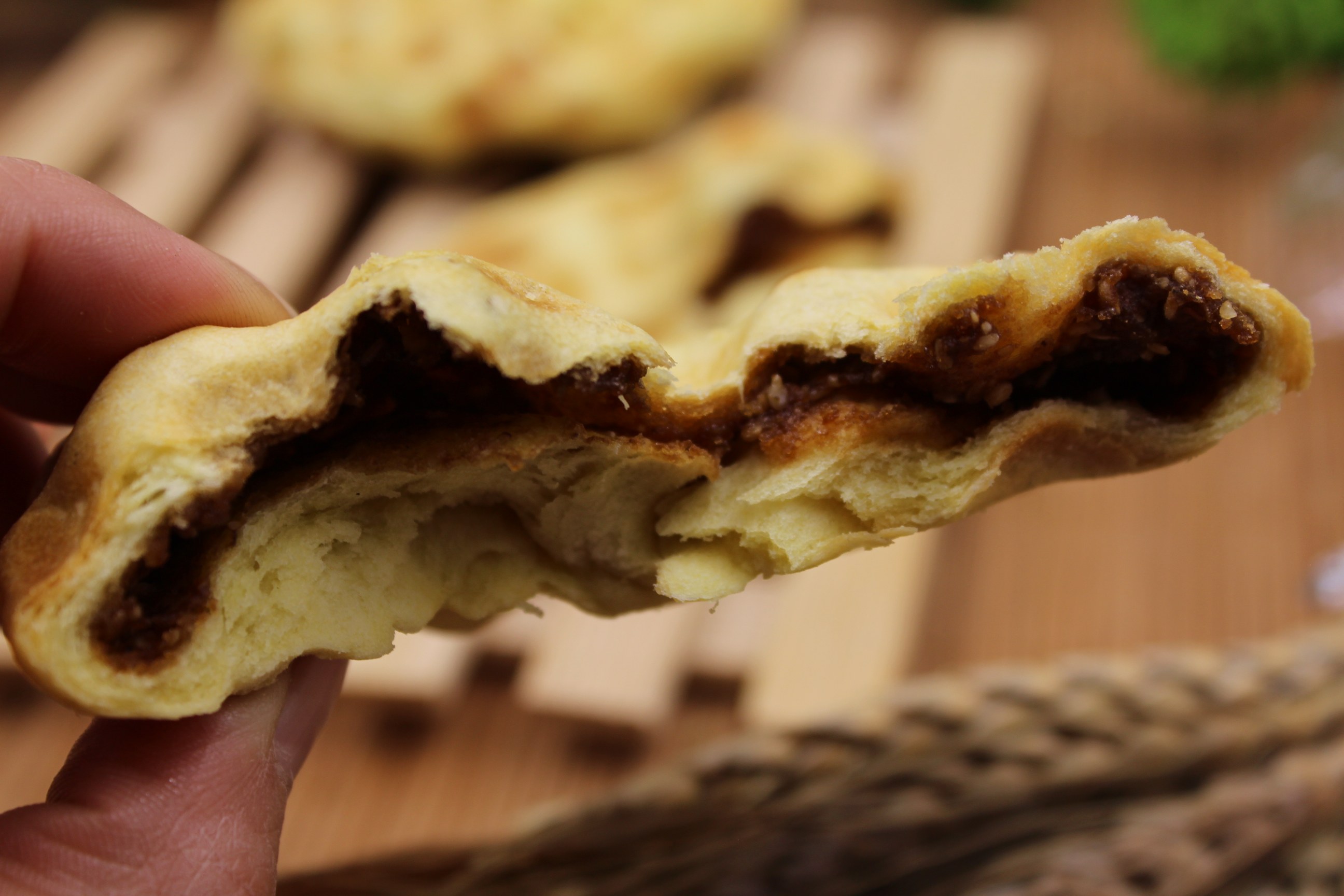 2斤包邮 山西特产 手工石头饼 夹心石子饼 石子馍带馅 巴饼500克