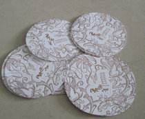 Custom-made bar mat Absorbent paper cup mat Foreign trade export placemat customization can be printed according to the LOGO bronzing pad board