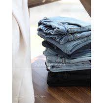 Zoebaby Korean childrens clothing men and women baby soft slim comfortable jeans 19 autumn ins