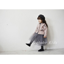 Zoebby South Korean childrens clothing girl full cotton 100 hitch-knitted sweatshirt-jersey