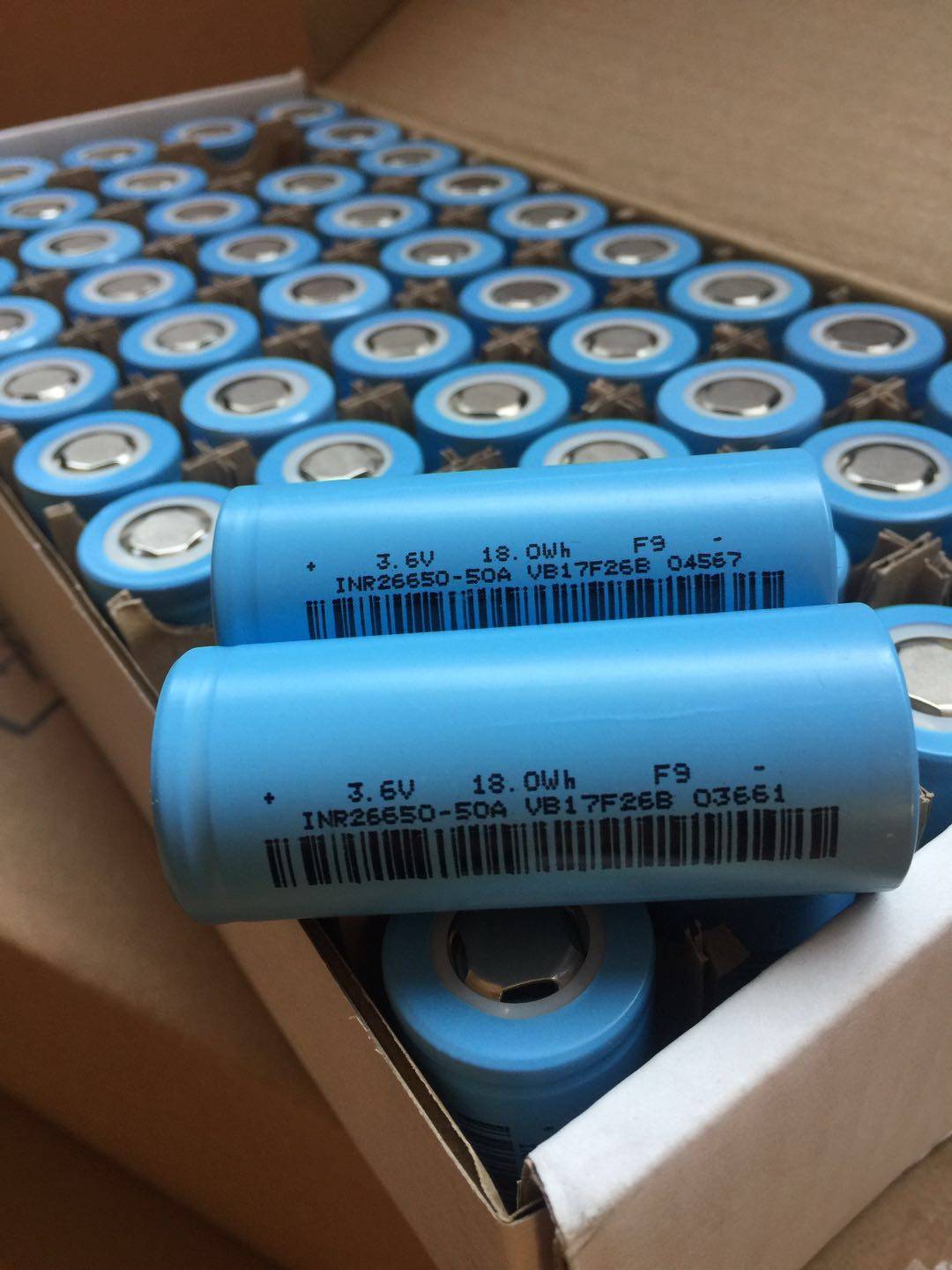 力朗26650动力型锂电池5000mah容量电动车电动工具强光手电专用