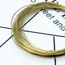DIY jewelry accessories imported 14K gold wire shaped wire bracelet bead connection gold wire jewelry transformation material