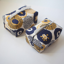 Sunflower Nordic hand-made cotton linen fabric tissue sleeve smoking paper bag shaped extraction tissue box
