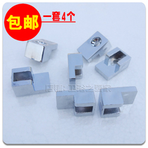 Shower room simple glass partition bathroom sliding door F fixing clip hardware plastic accessories