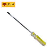 Eagle seal crystal transparent handle Phillips screwdriver 3-12 inch tool steel hair black belt strong magnetic color strip screw batch