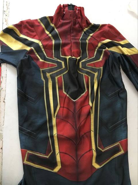 Iron Spider Avengers 3 ເສື້ອຢືດແບບດຽວກັບ cosplay superhero 3D ພິມ Lycra