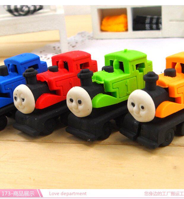 卡通托马斯橡皮 儿童可爱橡皮擦小学生文具学习用品幼儿园奖品