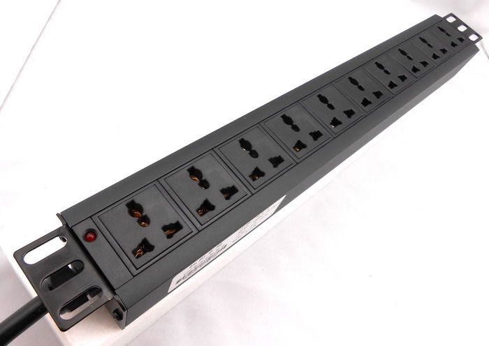 pdu机柜排插座10联多用孔大功率专用机架式10a16a32a进出