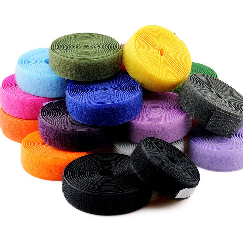 凉鞋粘贴扣条带配件粘鞋吧自粘条带粘鞋贴双面门帘强力魔术贴固定