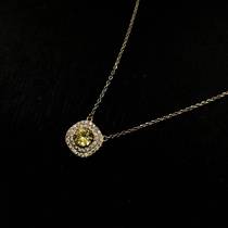 Hong Kong Amberman Square Citrine Necklace