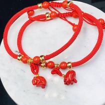 Hong Kong Amberman 12 Zodiac Cinnabar Red Rope Bracelet