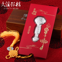Jiuxi silver building 999 silver silver coins the year of the rat lucky lucky money red envelope gift Gold Li is foot silver 2020 New Year gift