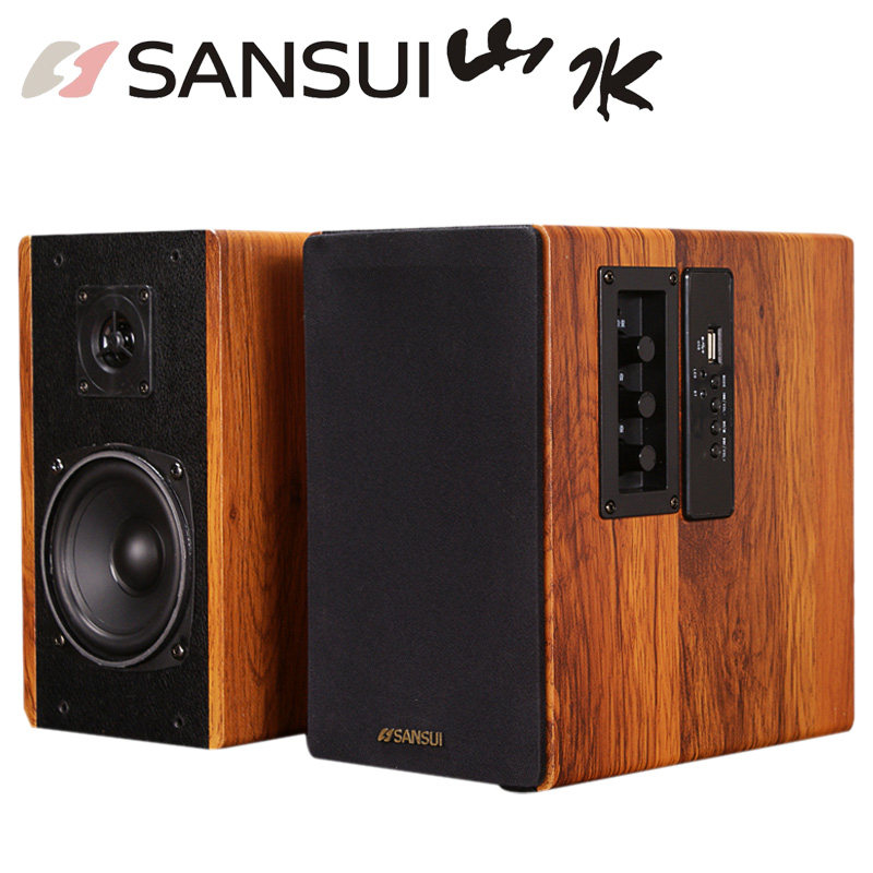 sansui/山水 gs-6000(62c)蓝牙hifi音箱书架电脑2.0对箱插u盘音响