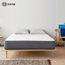 No bedside solid wood bed modern Nordic minimalist style small apartment loft bed oak tatami low bed can be customized