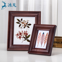 Solid Wood Photo Frame Table Hanging Wall Creative 7 5 6 8 7 Picture Frame European Photo Frame Photo Frame Wedding Photo