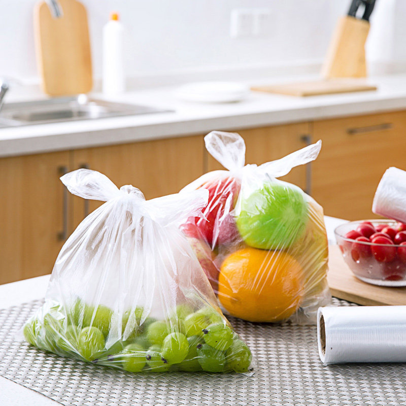 一次性点断式保鲜袋食品袋大号连卷袋 家用手撕袋冰箱水果塑料袋