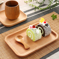 Home Day Dishes Wood Tray Wooden Saucer Trays Creativity Home Wood Pallet Vegetable Dish Trays Snack Trays