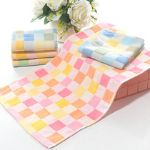 Newborn gauze square towel Cartoon printed face wash long towel Cotton baby bath towel Small saliva towel Baby towel