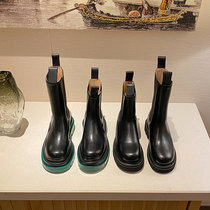 2021 New Martin boots women autumn and winter cashpipe thick soles Chelsea short boots B у bv boots