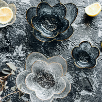 Handmade phnom penh Unicorn series petal dish bowl Personality salad bowl cold spell bowl Dessert bowl irregular decorative bowl