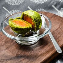 Glass small tray Dipping sauce plate Dessert plate Sink ring plate Handmade soap plate Multi-purpose small plate flavored vinegar plate