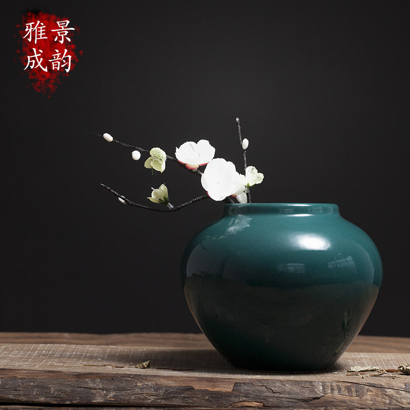 Jingdezhen ceramics hotel table flower arranging dried flower vase decoration furnishing articles household porcelain decoration in the sitting room