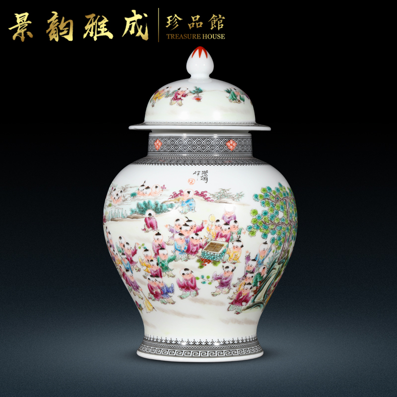 Jingdezhen ceramic vase table sitting room adornment is placed new Chinese hand - made the ancient philosophers figure porcelain arts and crafts