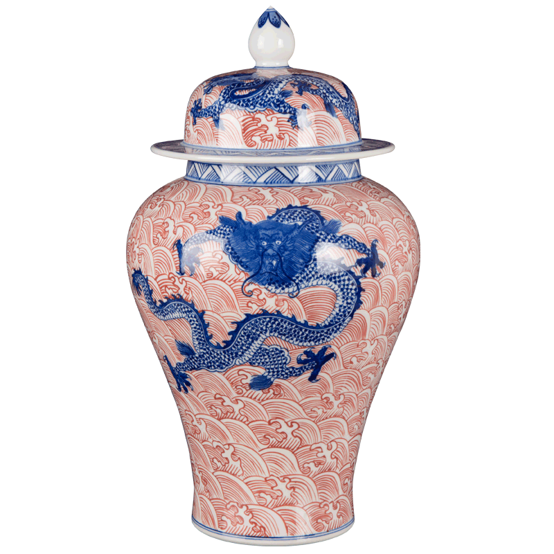 Jingdezhen porcelain GuLongWen general blue as cans accessories desktop furnishing articles household porcelain arts and crafts