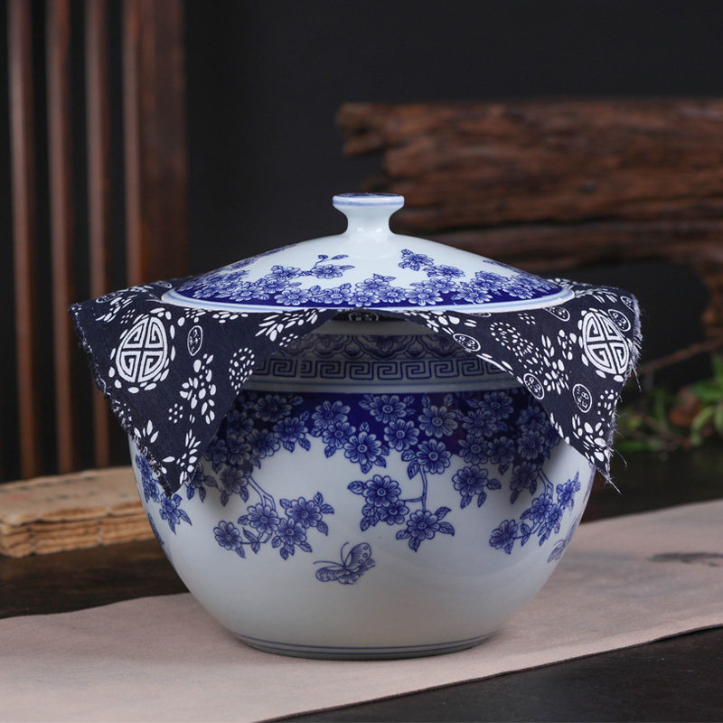 Jingdezhen ceramic tea packaging gift box bulk up tea caddy fixings puer tea pot common seal