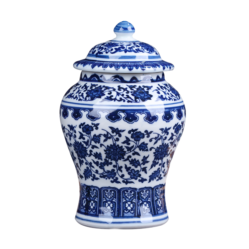 Archaize style furnishing articles jingdezhen ceramics originality fashionable Chinese style household small general canister vase