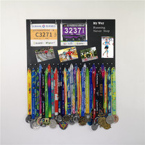 Home Decoration medal display board medal wall sports medal gold display rack wall decoration adhesive hook