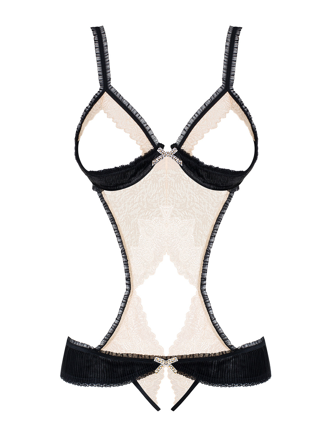 欧美进口obsessive情趣内衣 性感蕾丝钢托露乳开档连体内衣sm