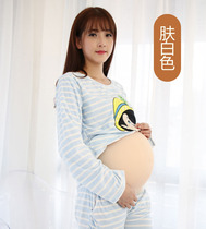 Fake pregnancy props Silicone fake belly surrogacy photo performance pregnant women simulation oversized twins Lightweight pregnancy period