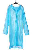 Non-disposable raincoat fashion high density lightweight long thickened windbreaker raincoat poncho can be used repeatedly