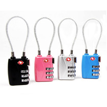 Traveling abroad luggage combination lock TSA Customs lock door lock padlock wire rope lock